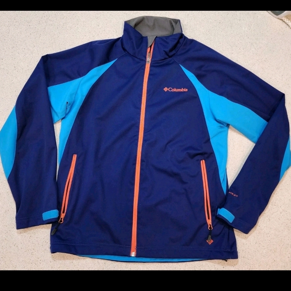 Columbia Mens Medium Tectonic Breathable Windproof Soft Shell Reflective Jacket
